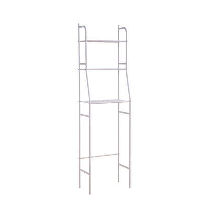 Elegant Three-Tier Bathroom Storage Rack - White