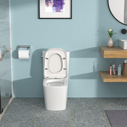 Modern Ceramic One-Piece Toilet with Soft-Close Seat and Efficient Flush System