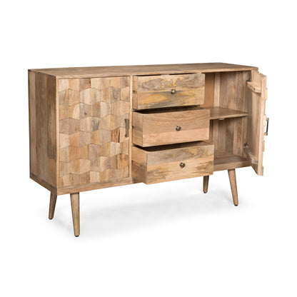 3 DRAWER SIDEBOARD WITH 2 DOOR (KD LEGS)