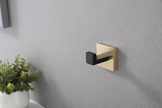 2 Pack Wall-Mounted Stainless Steel Bathroom Towel Hooks/Coat Hooks for Bathroom, Bedroom, Kitchen