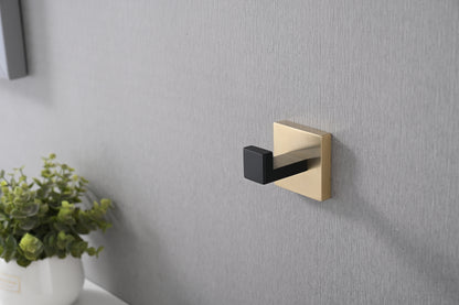 4 Pack Wall-Mounted Stainless Steel Bathroom Towel Hooks/Coat Hooks for Bathroom, Bedroom, Kitchen