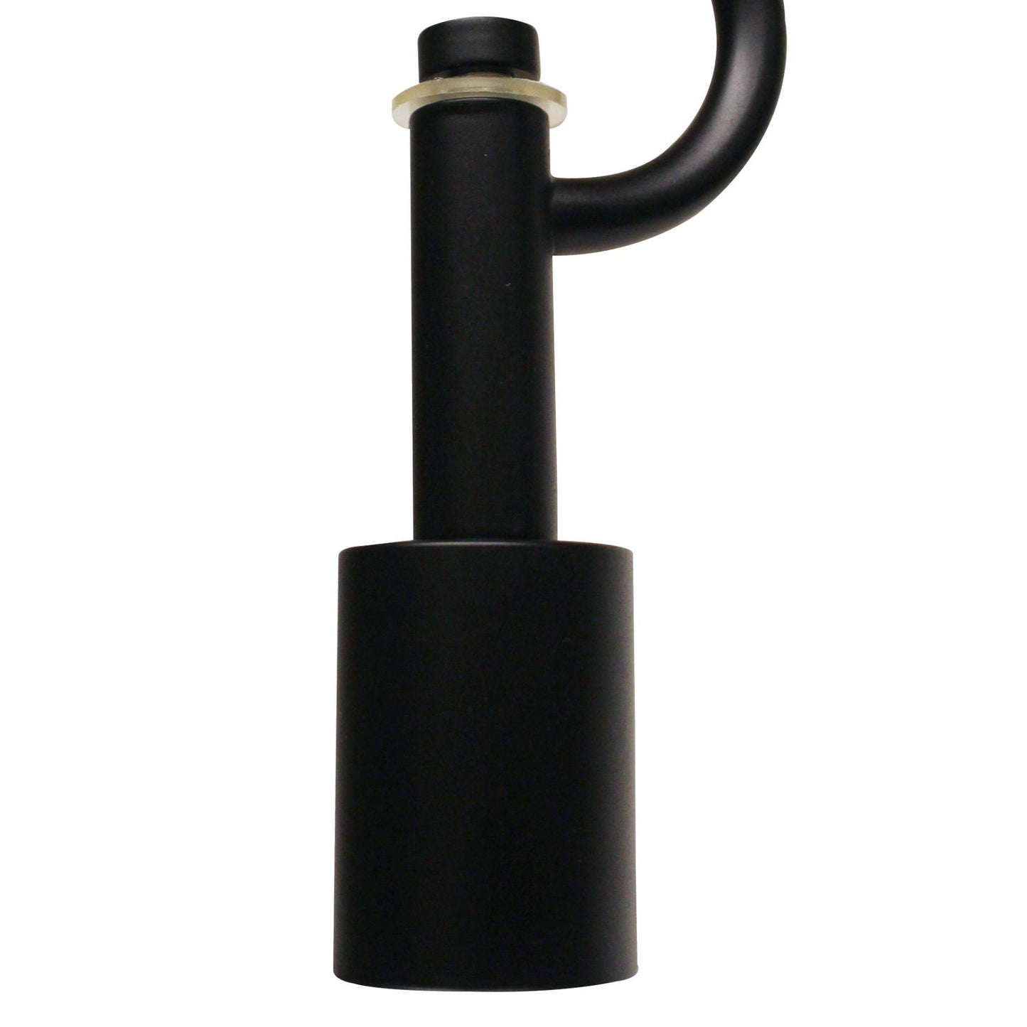 Three-Light Vintage Industrial Pendant for Kitchen or Dining, Fabric Cord, E-26, UL Listed, Satin Black