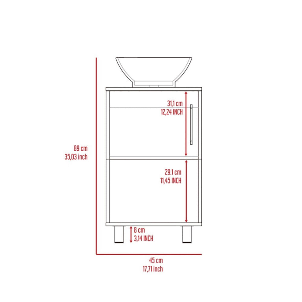 Elegant White 2-Piece Bathroom Vanity and Medicine Cabinet Set