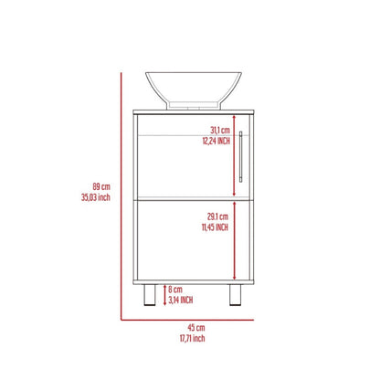 Elegant White 2-Piece Bathroom Vanity and Medicine Cabinet Set