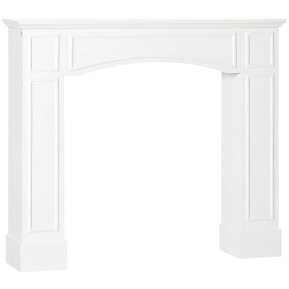 MDF Fireplace Mantel Surround for Electric Fireplaces - 45.3-Inch Wide, Anti-Tip, 66-Lb Capacity White