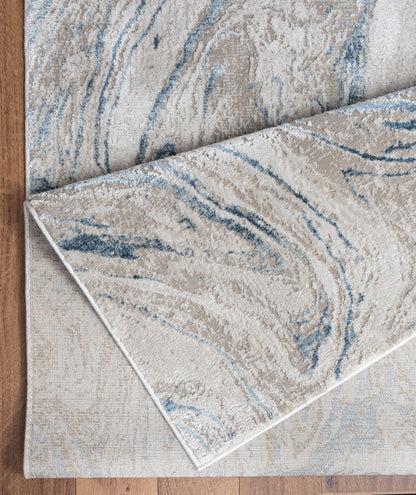 Area Rug, 5'3 x 7'3, 100% Polyester, Stain-Resistant, Kid & Pet Friendly, High-Traffic, Beige