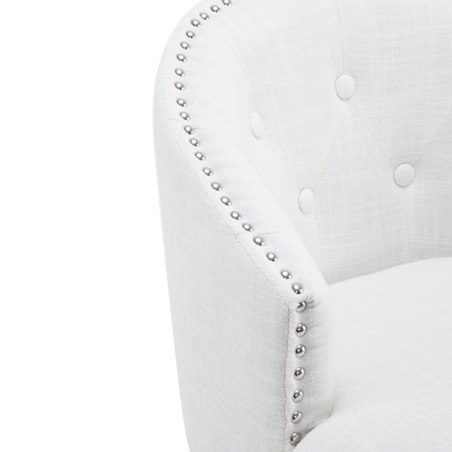 33.25 Inch Swivel Counter Stools Set Black Beige Rubberwood