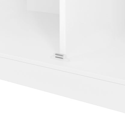 Elegant White Freestanding Kitchen Pantry with Adjustable Shelves and Built-in Drawers - 40.2x20x71.3 inches