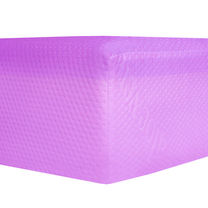 6-Inch Cooling Gel Memory Foam Mattress for Full Bed with Pink Aloe Vera Cover in Convenient Box