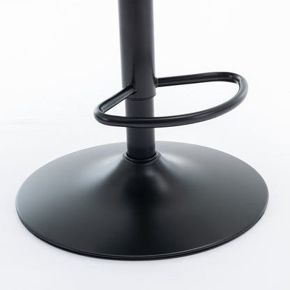 Set of 2 Adjustable Swivel Bar Stools with Tufted Velvet Upholstery and Foam Seat for Kitchen, Green