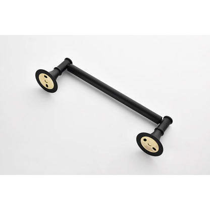 6 Piece Brass Bathroom Towel Rack Set Wall Mount