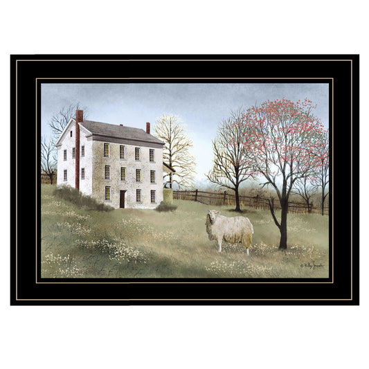 Framed Wall Art Print for Living Room or Bedroom, Modern Farmhouse Decor, 21 x 15, Paper Art Multicolor