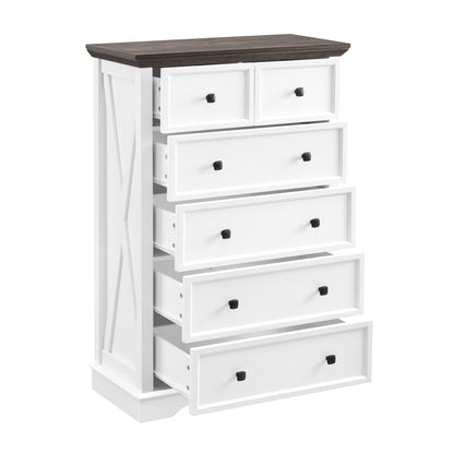 Elegant 6-Drawer Tall Chest of Drawers for Stylish Storage and Organization