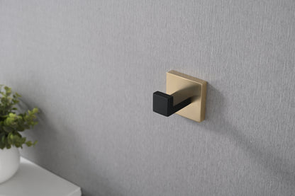 6 Pack Wall-Mounted Stainless Steel Bathroom Towel Hooks/Coat Hooks for Bathroom, Bedroom, Kitchen