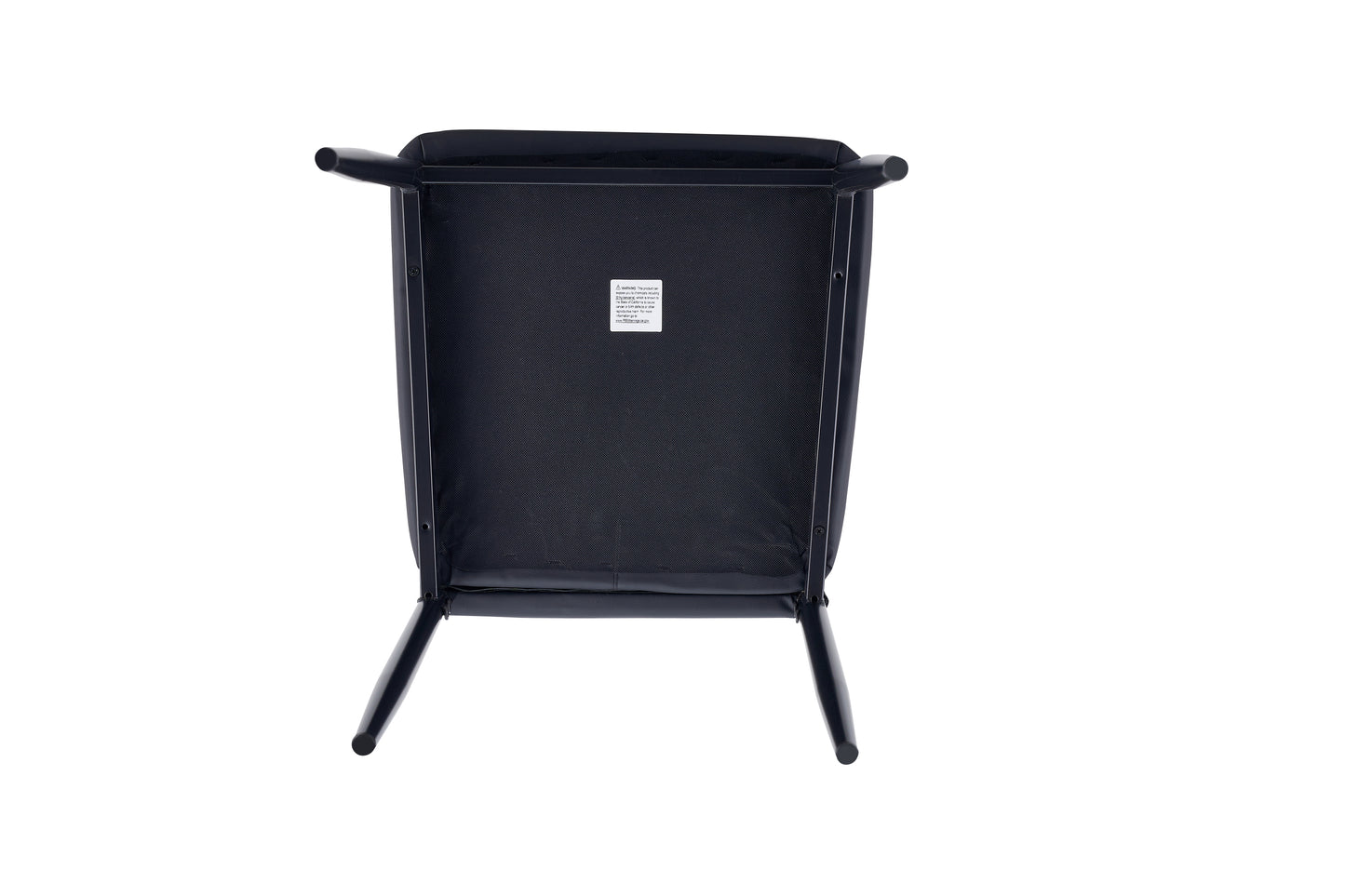 4-Person Dining Chair Set with PU Leather Upholstery, 16.5 x 16 x 38.6 in, 280 lb Capacity Black