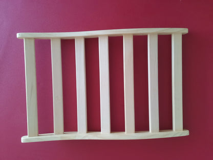 Ergonomic Hemlock Sauna Backrest for Sauna or Sofa, 25.98 x 16.54 x 2.56 in, Solid Wood Natural