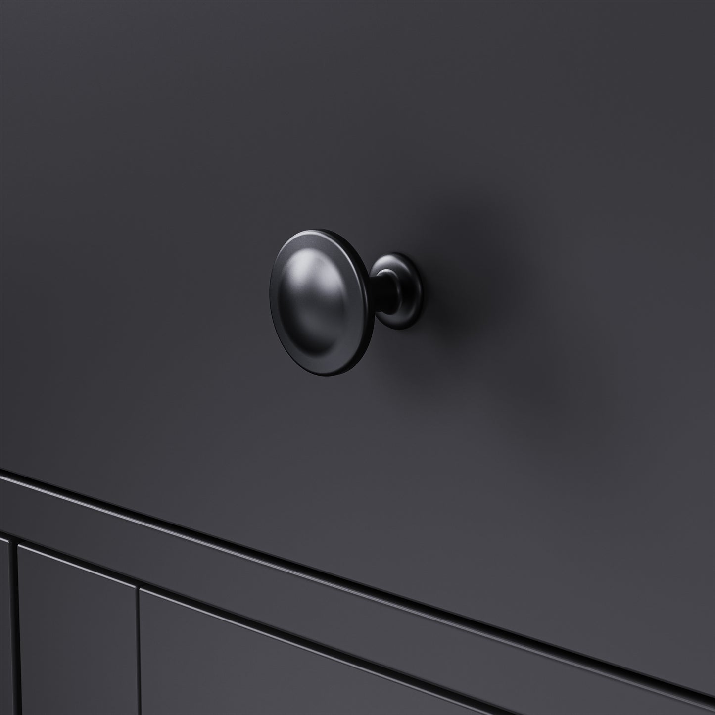 Elegant Black Farmhouse Storage Cabinet with Adjustable Shelves and Gourd-Shaped Legs, Versatile Kitchen Pantry and Bookshelf Solution