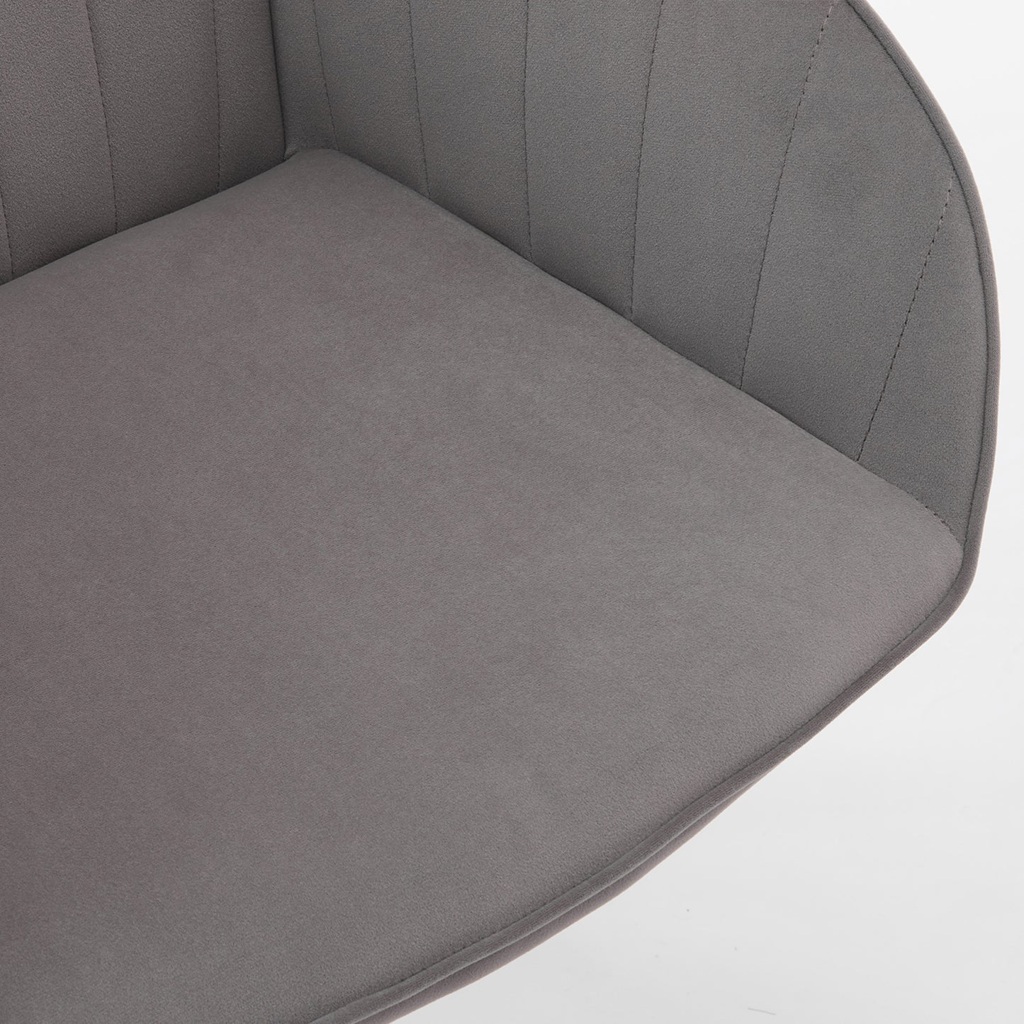 Elegant Ergonomic Swivel Office Chair with Golden Base and Memory Foam Cushion for Ultimate Comfort