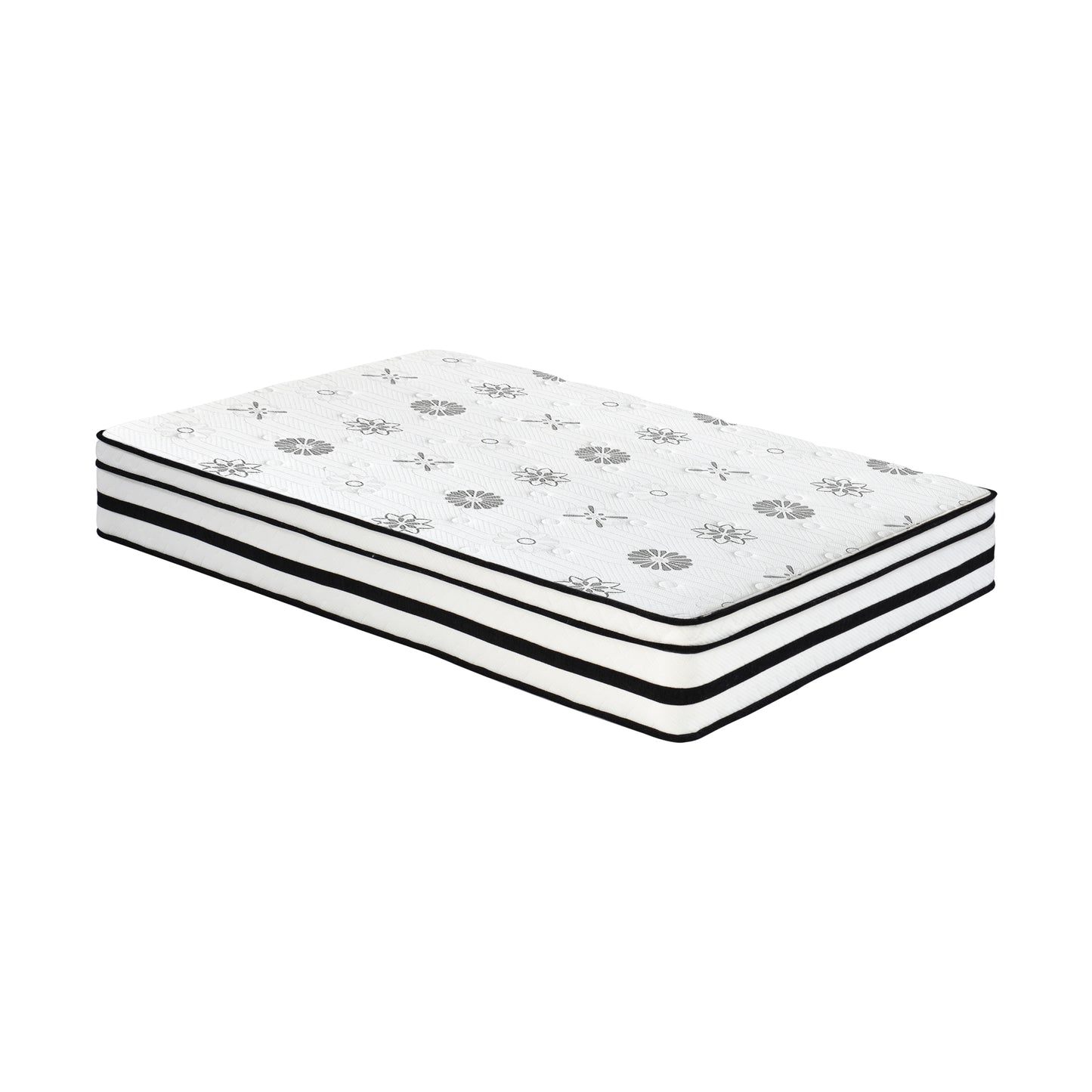 12-Inch Plush Hybrid Mattress with Breathable Quilted Cover - Full Size Luxury Foam Mattress in a Box