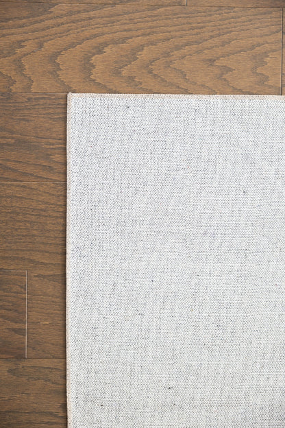 5x7 ft Machine-Washable Non-Slip Area Rug for High-Traffic Rooms & Entryways, Low-Pile Polyester Silver