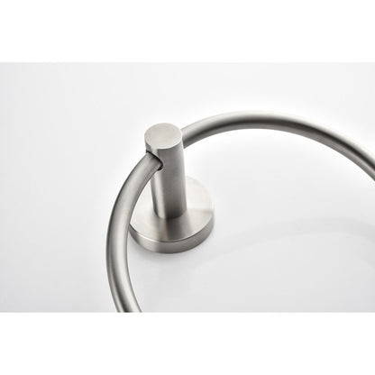 6 Piece Stainless Steel Bathroom Towel Rack Set Wall Mount