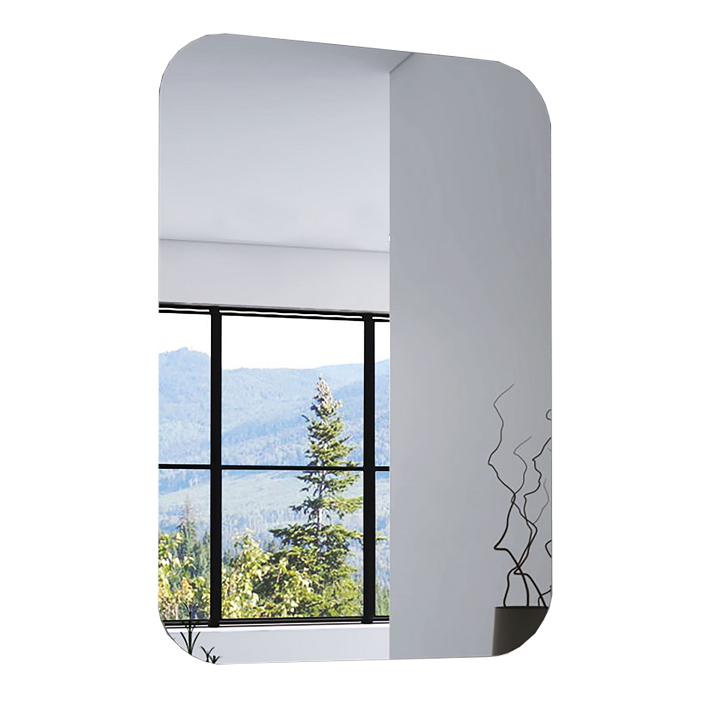 Kenya Medicine Cabinet, Mirror, Double Door, Four Interior Shelves