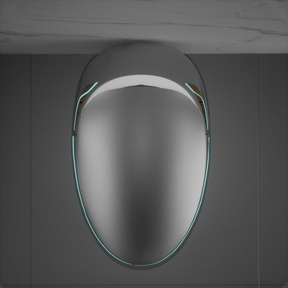 Modern Intelligent One-Piece Smart Toilet with Built-In Bidet, Auto Open/Close Seat, Foot Sensor, LED Night Light, Warm Water & Dryer, Grey Finish