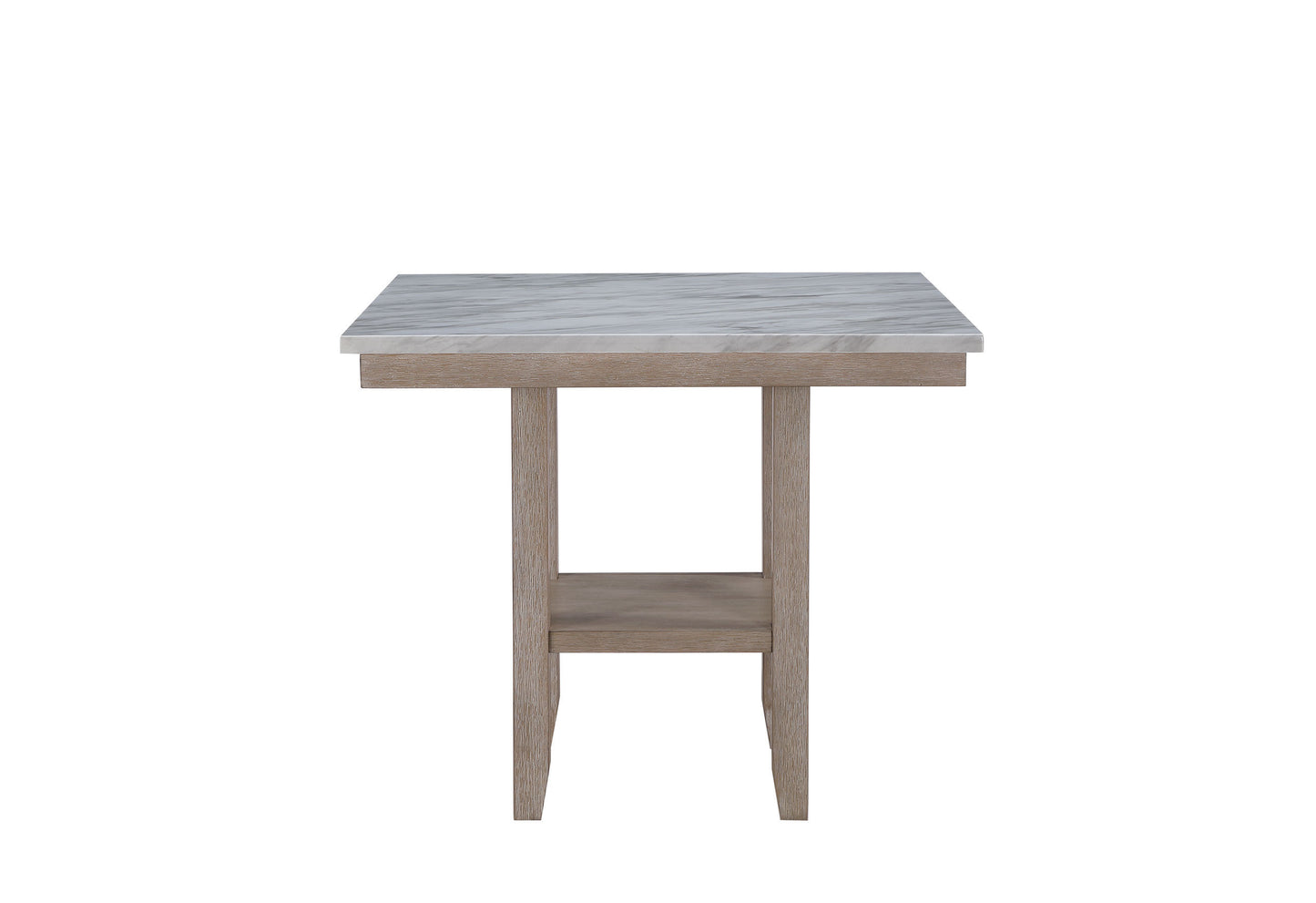 CLAUI Natural Wood Bar Table And Bar Stools Set Collection
