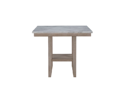 CLAUI Natural Wood Bar Table And Bar Stools Set Collection