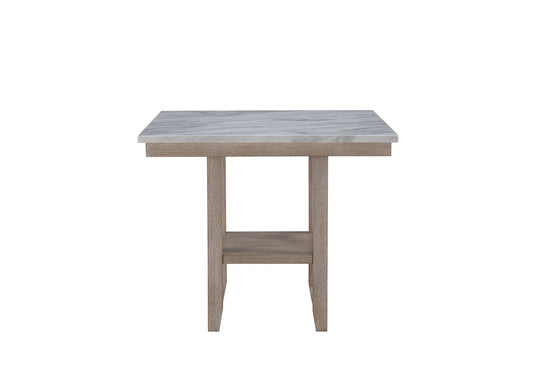 CLAUI Natural Wood Bar Table And Bar Stools Set Collection