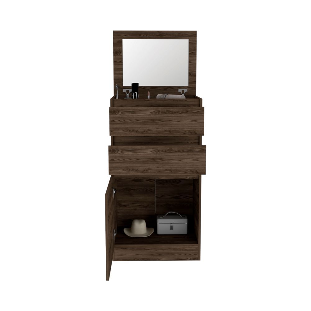 Asturias Jewelry Organizer Dresser in Dark Walnut Finish