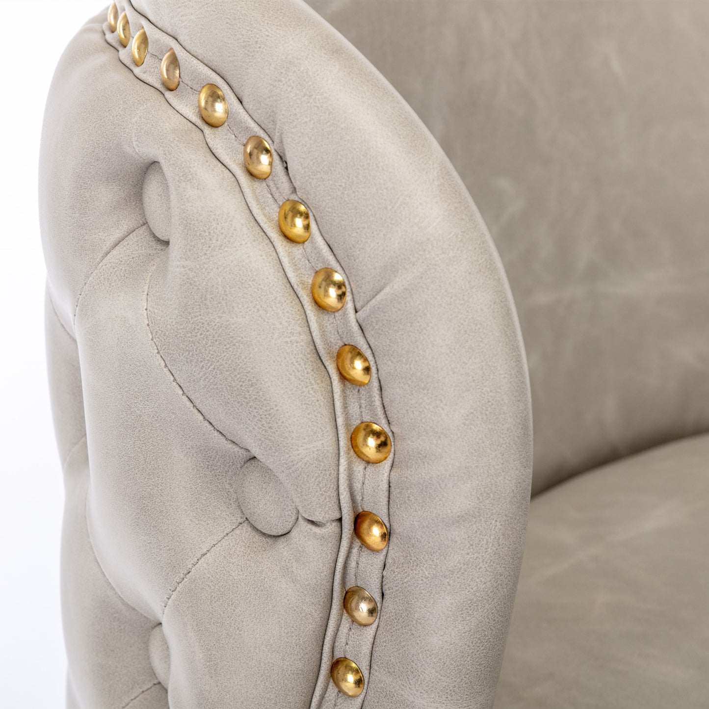 AA Furniture Swivel Bar Stools Adjustable Upholstered Beige