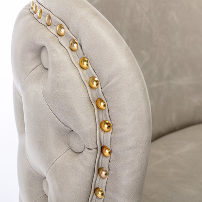 AA Furniture Swivel Bar Stools Adjustable Upholstered Beige