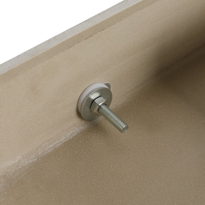 Contemporary 60-Inch Wall-Mounted Bathroom Vanity with Resin Sink and Soft-Close Drawers