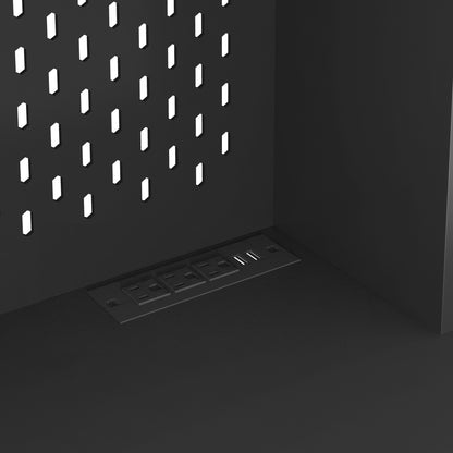 Elegant 74" Black Kitchen Pantry Cabinet with Versatile Storage Solutions, 6 Doors, 3 Shelves & 2 Drawers, Perfect for Kitchen, Laundry, or Craft Room