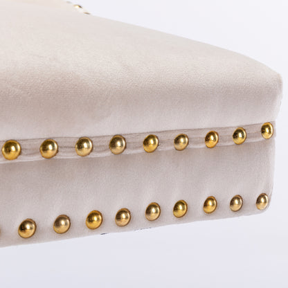 Beige Velvet Swivel Bar Stools Set Of 2 Adjustable