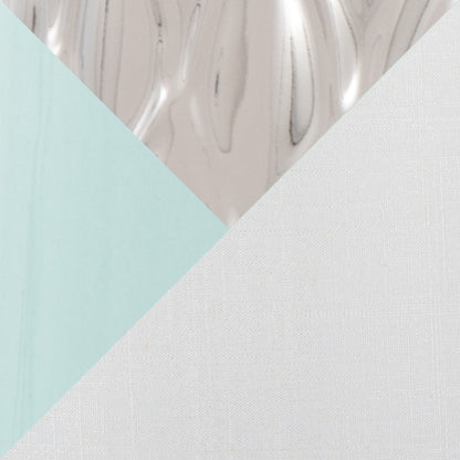 22-Inch Contemporary Ceramic Table Lamp with White Fabric Shade, LED Bulb Included, Indoor Use, 60W, Blue