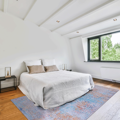 8x10 Machine-Washable Area Rug, Low-Pile Chenille, Non-Slip Backing, Foldable, Kid & Pet Friendly - Yellow