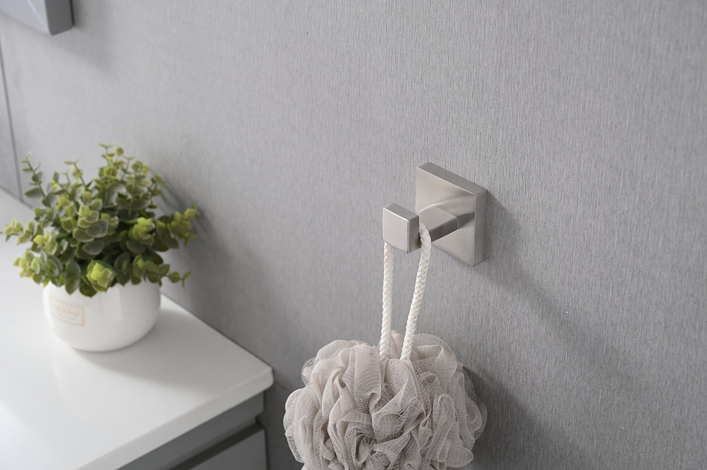 4 Pack Wall-Mounted Stainless Steel Bathroom Towel Hooks/Coat Hooks for Bathroom, Bedroom, Kitchen