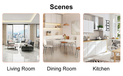 Modern minimalist style circular transparent tempered glass table, tempered glass tabletop, golden metal legs, suitable for kitchen, dining room, and living room, 42 "* 42" * 29.5 "1123r