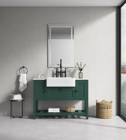 Dimmable LED Vanity Mirror with Anti-Fog, Backlight, and Memory Function - 40"x24" Multi-Color Bathroom Wall Mirror