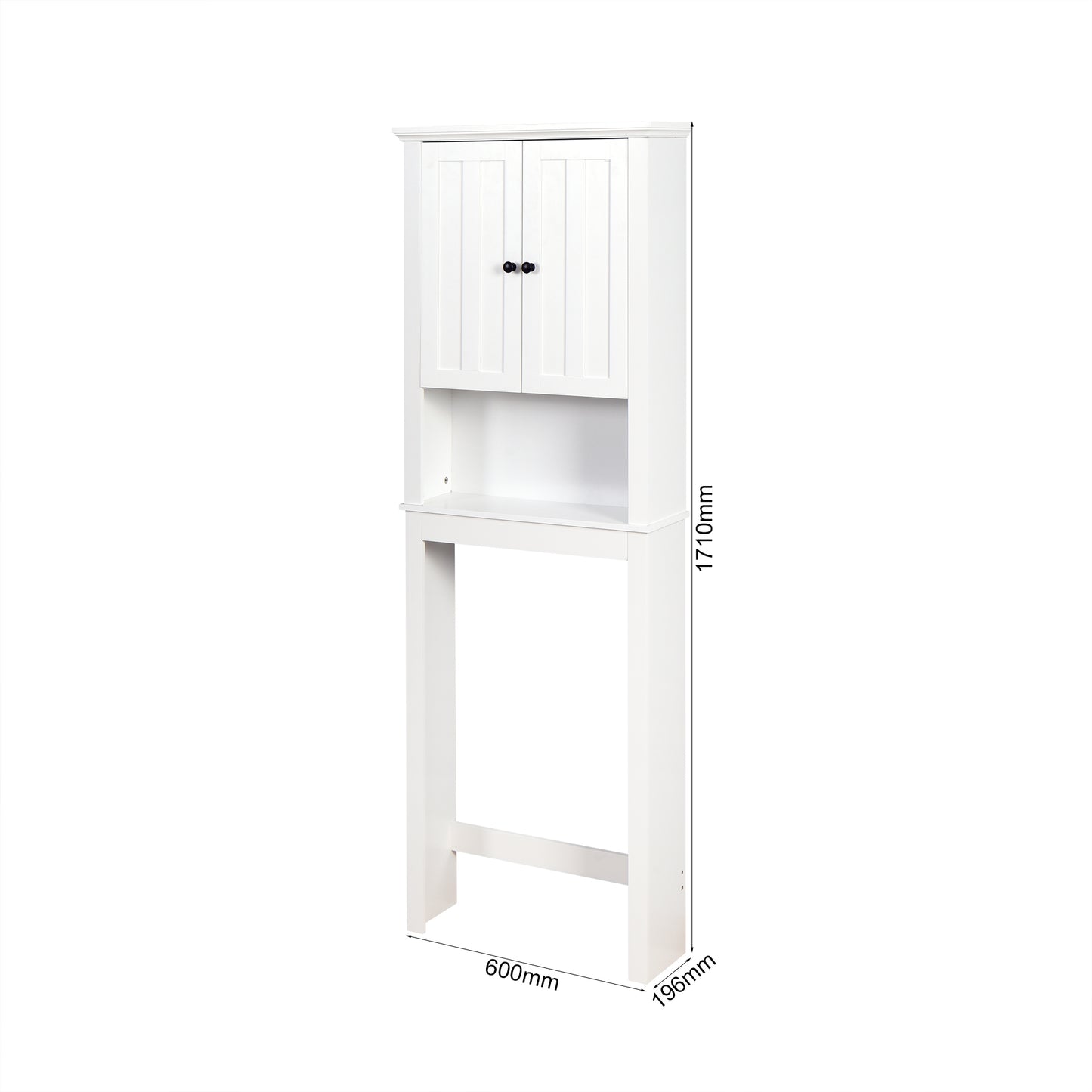 Over-The-Toilet Wooden Storage Cabinet with Adjustable Shelf - Stylish Space Saver for Bathroom 23.62x7.72x67.32 inches