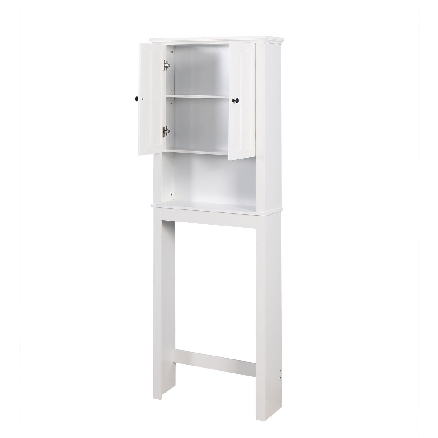 Over-The-Toilet Wooden Storage Cabinet with Adjustable Shelf - Stylish Space Saver for Bathroom 23.62x7.72x67.32 inches