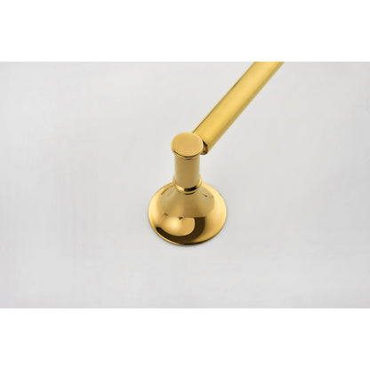 6 Piece Brass Bathroom Towel Rack Set Wall Mount