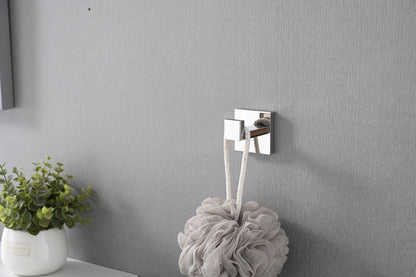 2 Pack Wall-Mounted Stainless Steel Bathroom Towel Hooks/Coat Hooks for Bathroom, Bedroom, Kitchen