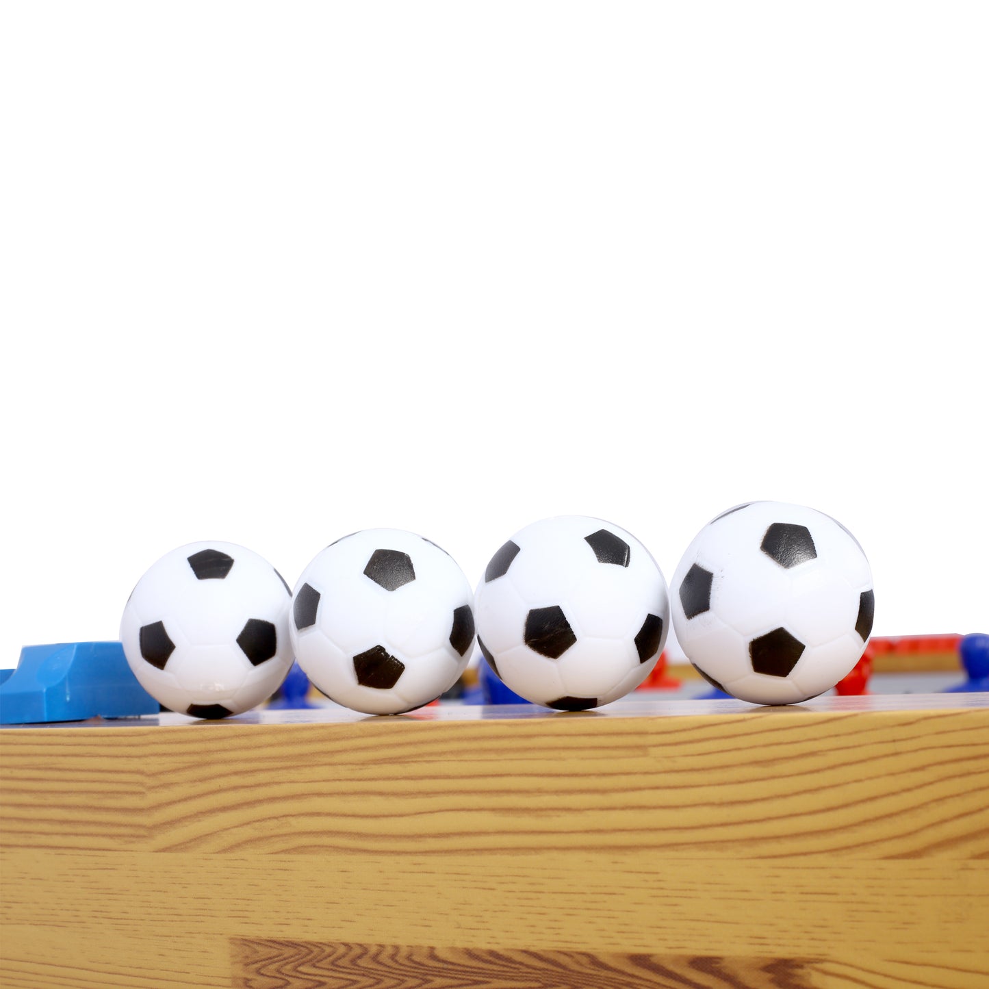 54-Inch Foosball Table for Home Game Room with Analog Scoring, 12.7mm Chrome Rods Light Cherry