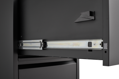 3 Drawer File Cabinet with Lock,Two Drawer Filing Cabinet,Vertical Metal File Cabinet for Home Office Organizer Storage Cabinet Fit Letter/A4/Legal Size File