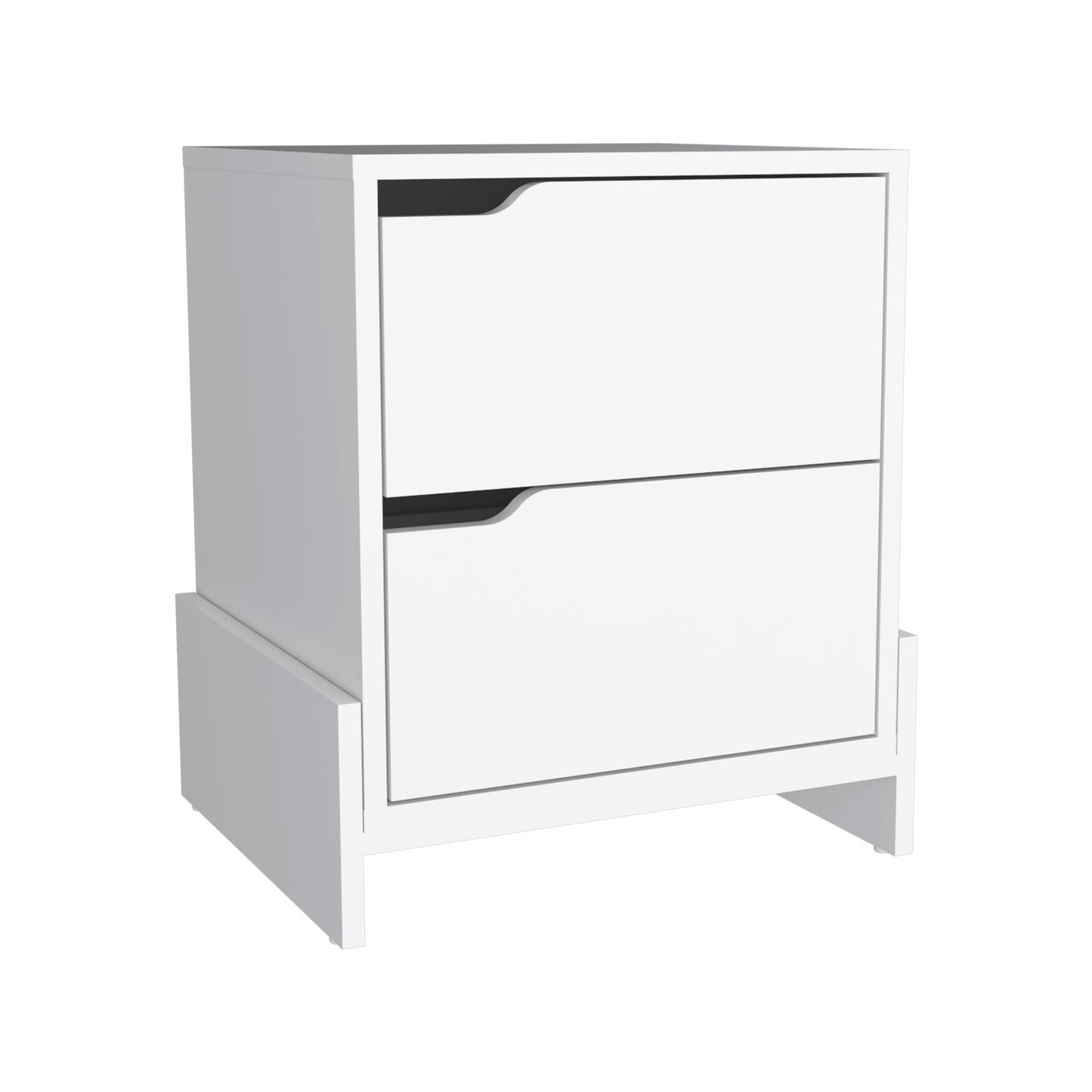 Elegant Luss 2-Drawer Nightstand for Modern Bedrooms