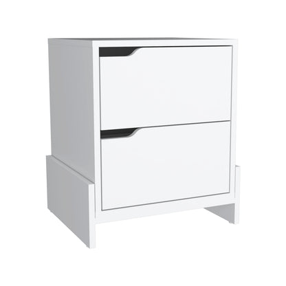 Elegant Luss 2-Drawer Nightstand for Modern Bedrooms
