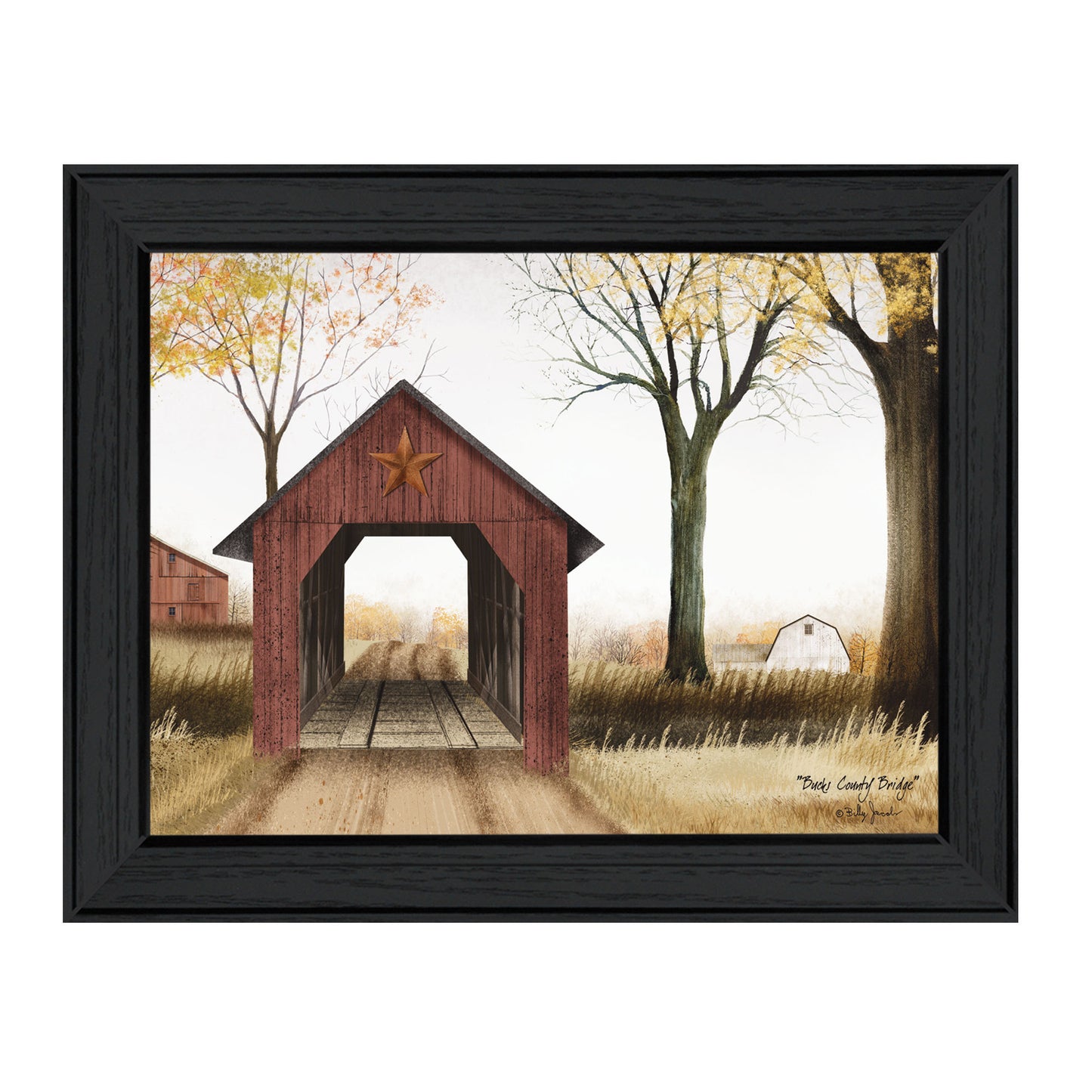 27 x 21 Inch Framed Wall Art Print, Ready-To-Hang Poster for Living Room Decor, Black Frame Multicolor